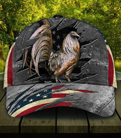 American Rooster 3D Printed Cap