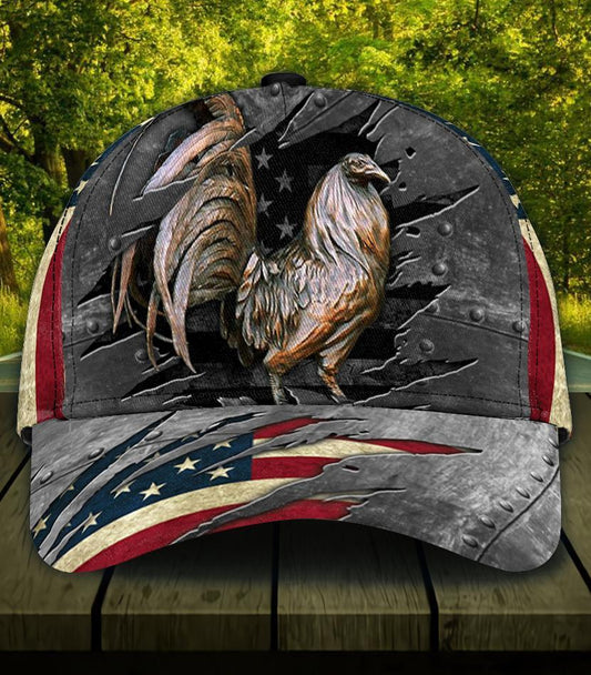 American Rooster 3D Printed Cap