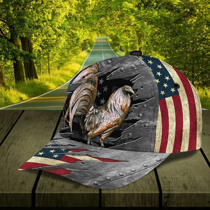 American Rooster 3D Printed Cap