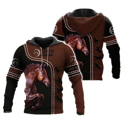 Love Horse 3D All Over Printed Shirts For Men And Women TN