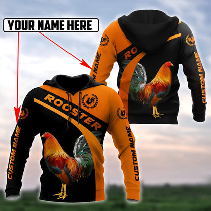 Personalized Rooster 3D Printed Unisex Shirts HHT04052102