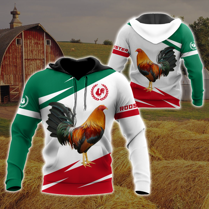 Mexican Rooster 3D Printed Unisex Shirts SN10052101