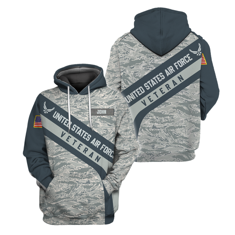 Premium Unique U.S Air Force Veteran Polo All Over Printed Personalized Shirt