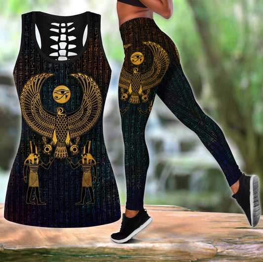 Horus Eye Egypt Anubis Ancient 3D print Combo Legging Tank
