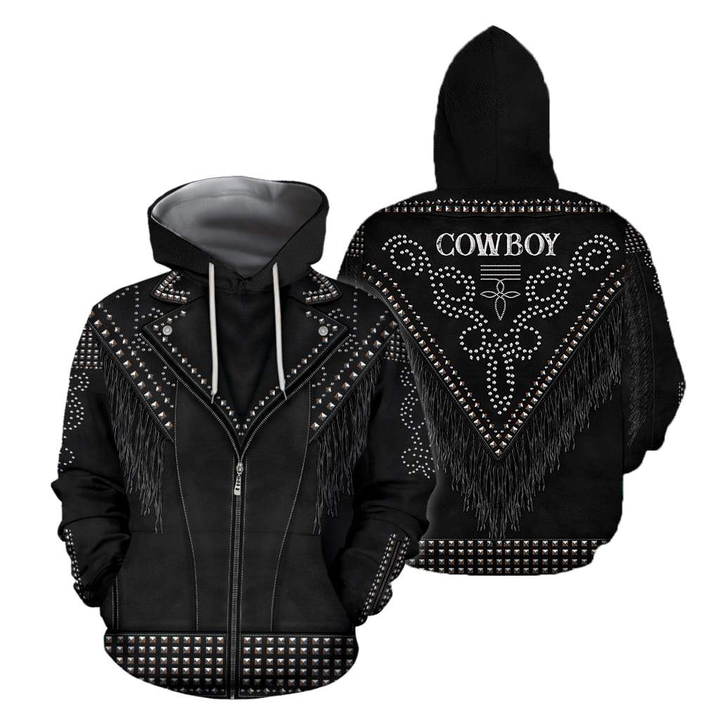Cowboy Jacket No22 Cosplay 3D Over Printed Unisex Deluxe Hoodie ML