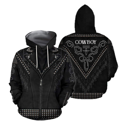 Cowboy Jacket No22 Cosplay 3D Over Printed Unisex Deluxe Hoodie ML
