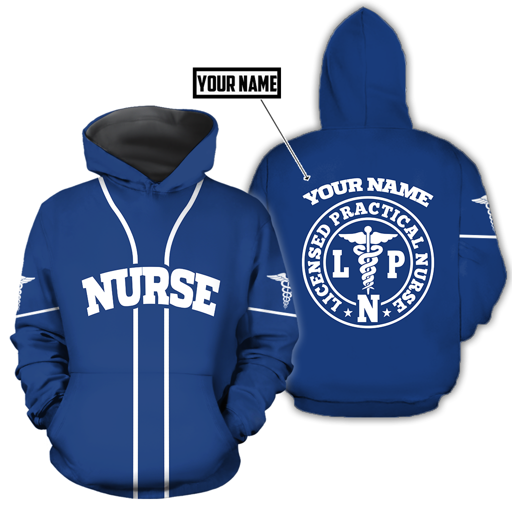 Premium Nurse Personalized Name 3D All Over Printed Unisex Shirts
