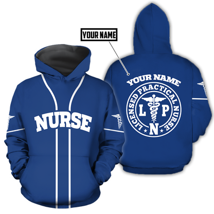 Premium Nurse Personalized Name 3D All Over Printed Unisex Shirts