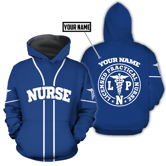 Premium Nurse Personalized Name 3D All Over Printed Unisex Shirts
