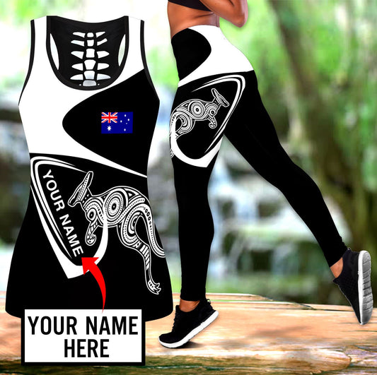 Premium Legging & Tank top Aboriginal Australia Custom Name ML