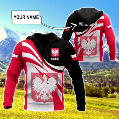 Personalized Polska 3D All Over Printed Unisex Hoodie