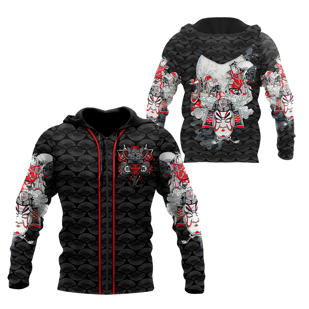 Samurai 3D All Over Printed Unisex Shirts