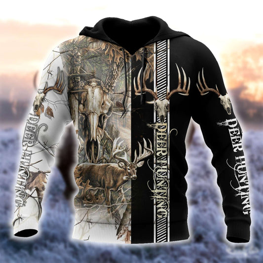 Premium Hunting for Hunter White camo 3D Printed Unisex Shirts