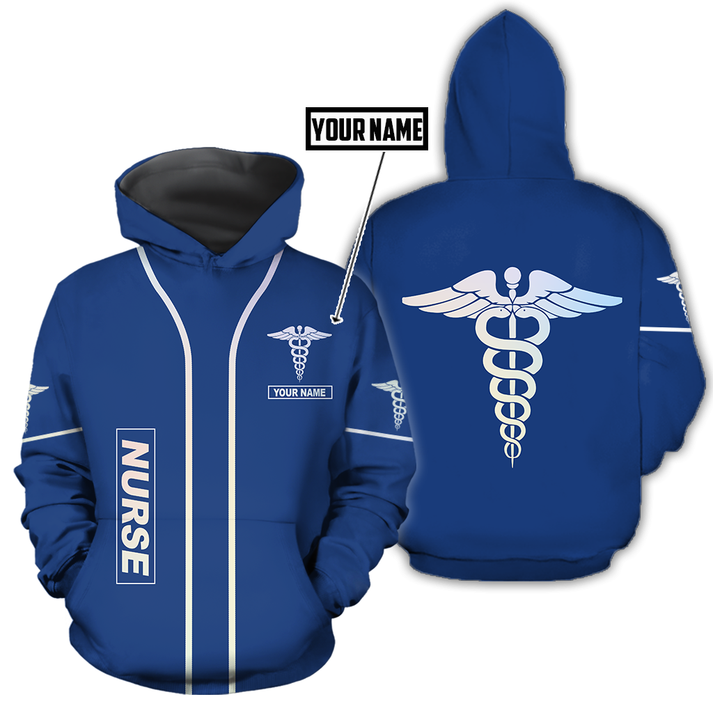 Premium Nurse Personalized Name 3D All Over Printed Unisex Shirts