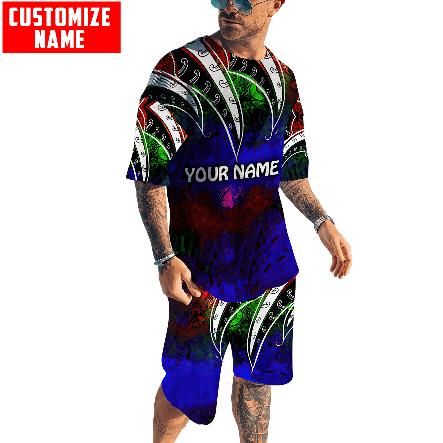 Polynesia No 25 Combo T Shirt Broad Short Personalize