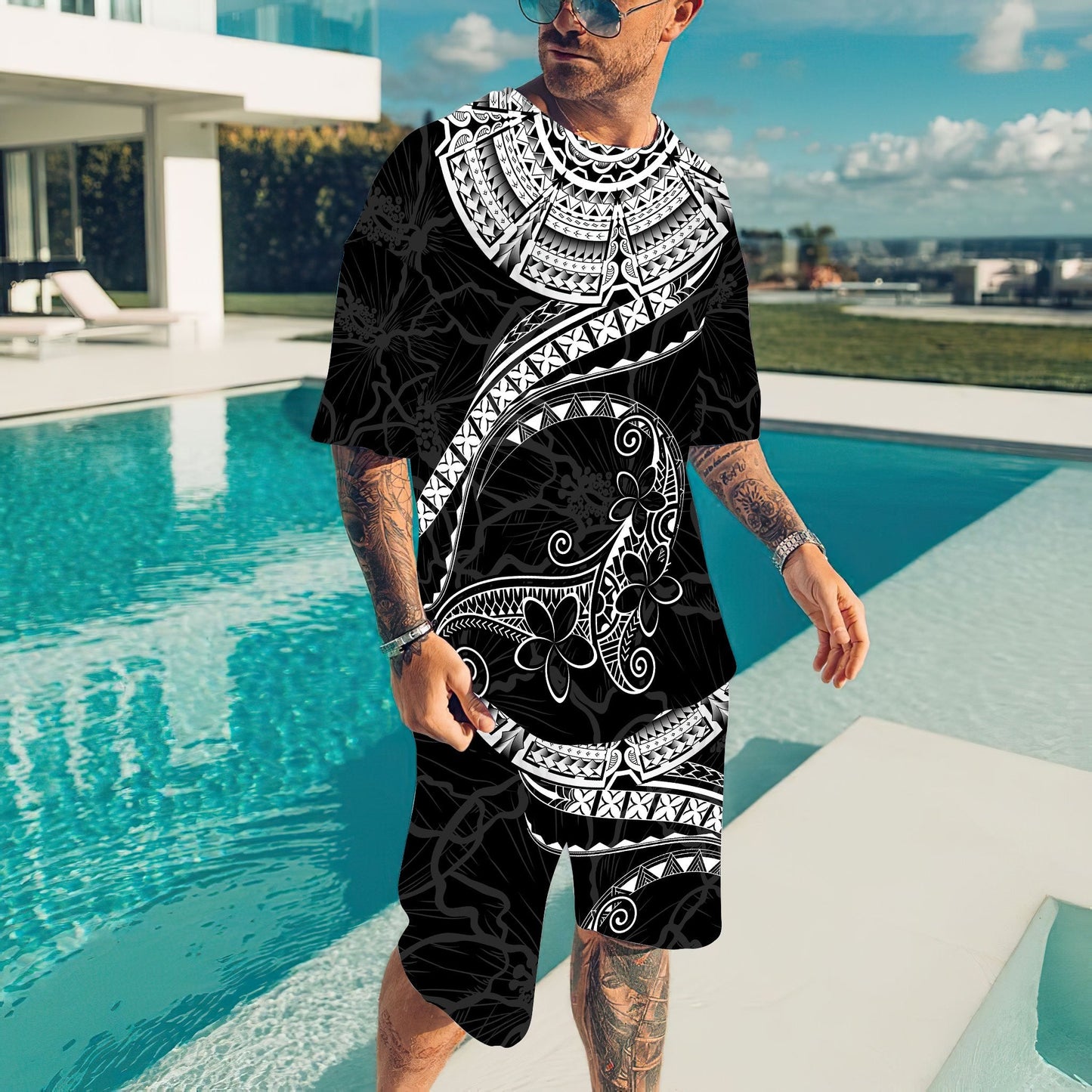 Polynesia No 21 Combo T Shirt Broad Short Polynesian
