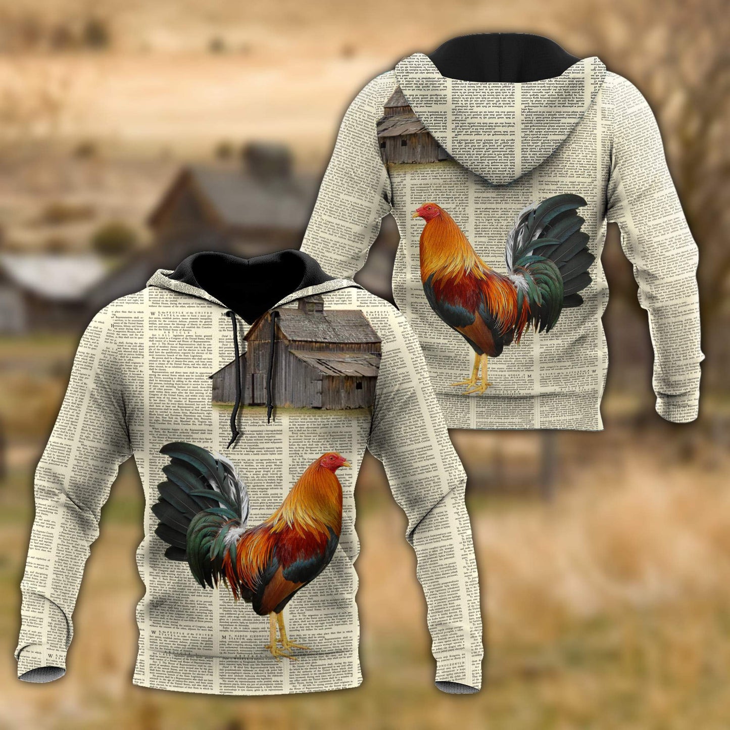 Rooster 3D Printed Unisex Shirts HHT29042102