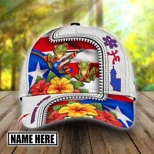 Customize Name Puerto Rico Classic Cap
