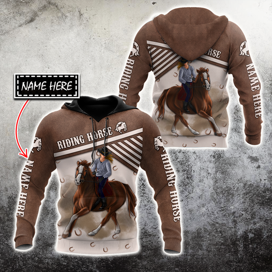 Riding Horse 3D All Over Printed Unisex Shirts