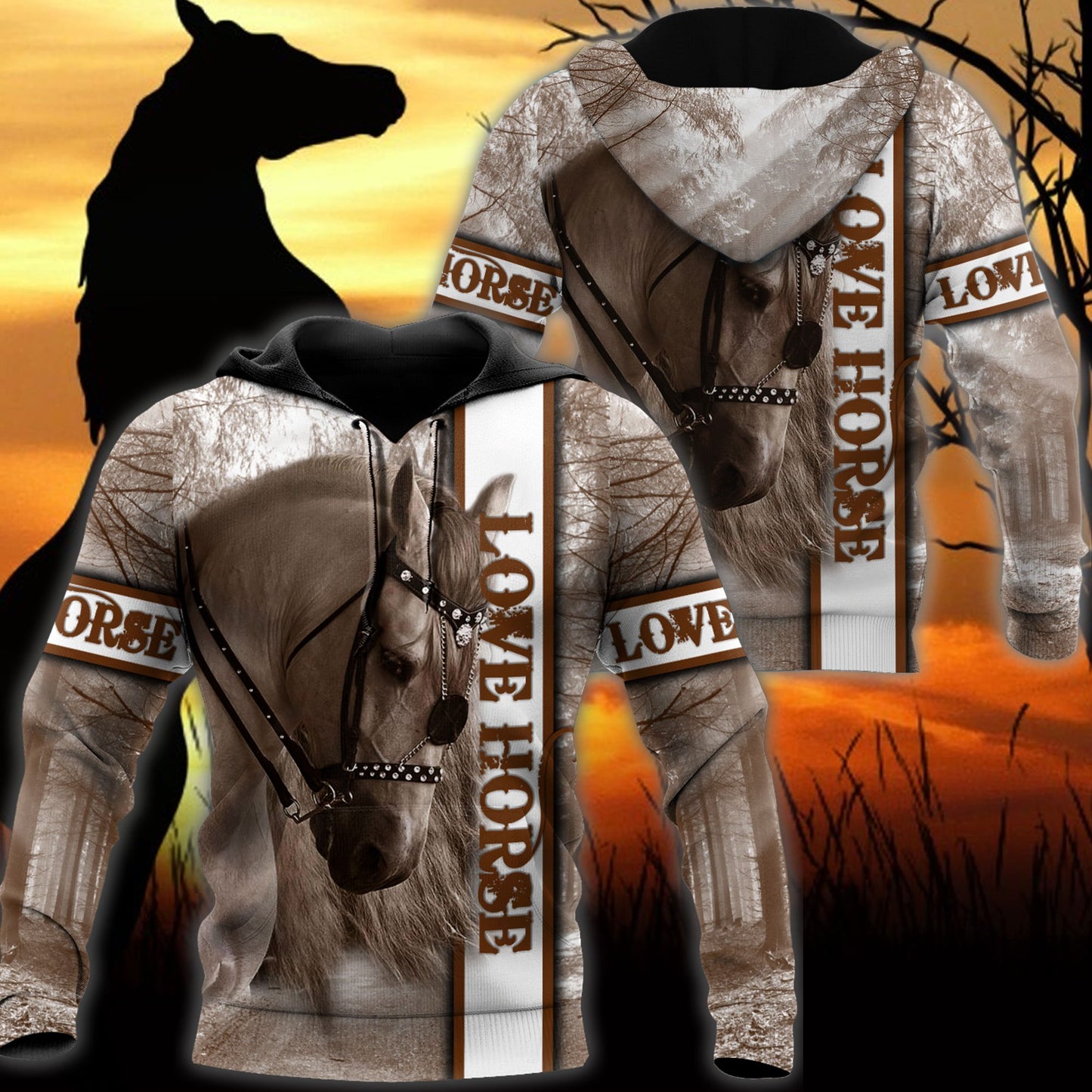 Horse 3D All Over Printed Shirts