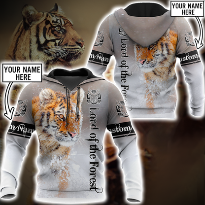 Customize Name Tiger 3D All Over Printed Shirts