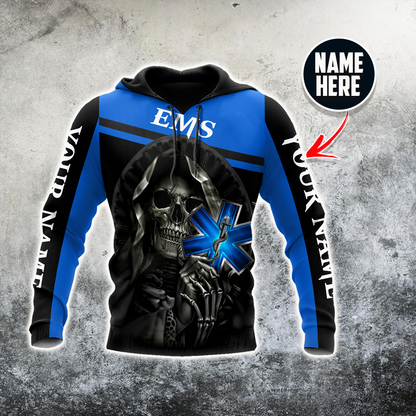 Premium EMS Personalized Name 3D All Over Printed Unisex Shirts