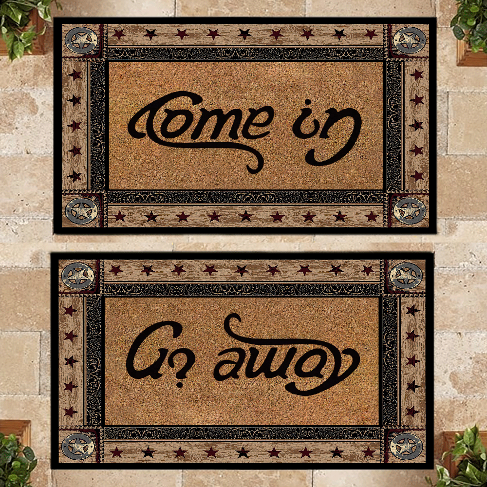 Funny Door Mat Come In Go Away