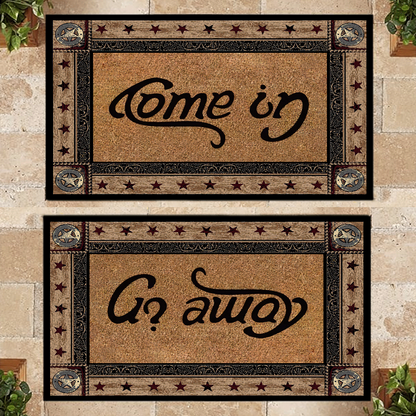 Funny Door Mat Come In Go Away