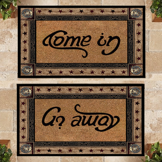 Funny Door Mat Come In Go Away