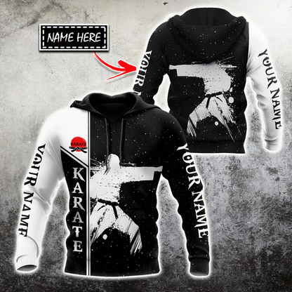 Customize Name Karate Hoodie For Men And Women TNA18032104