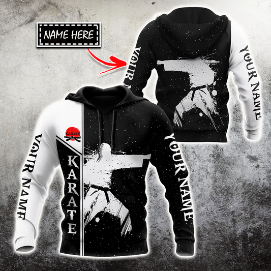 Customize Name Karate Hoodie For Men And Women TNA18032104