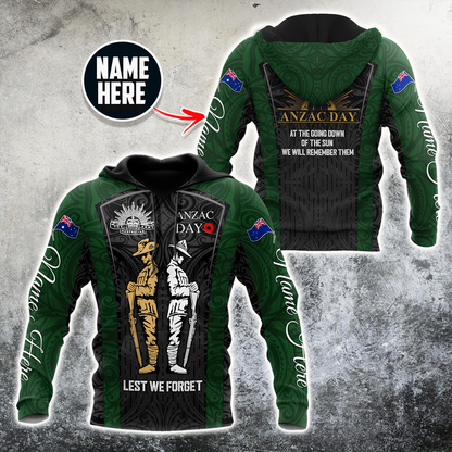 Personalized Anzac Day 3D All Over Printed Unisex Shirts