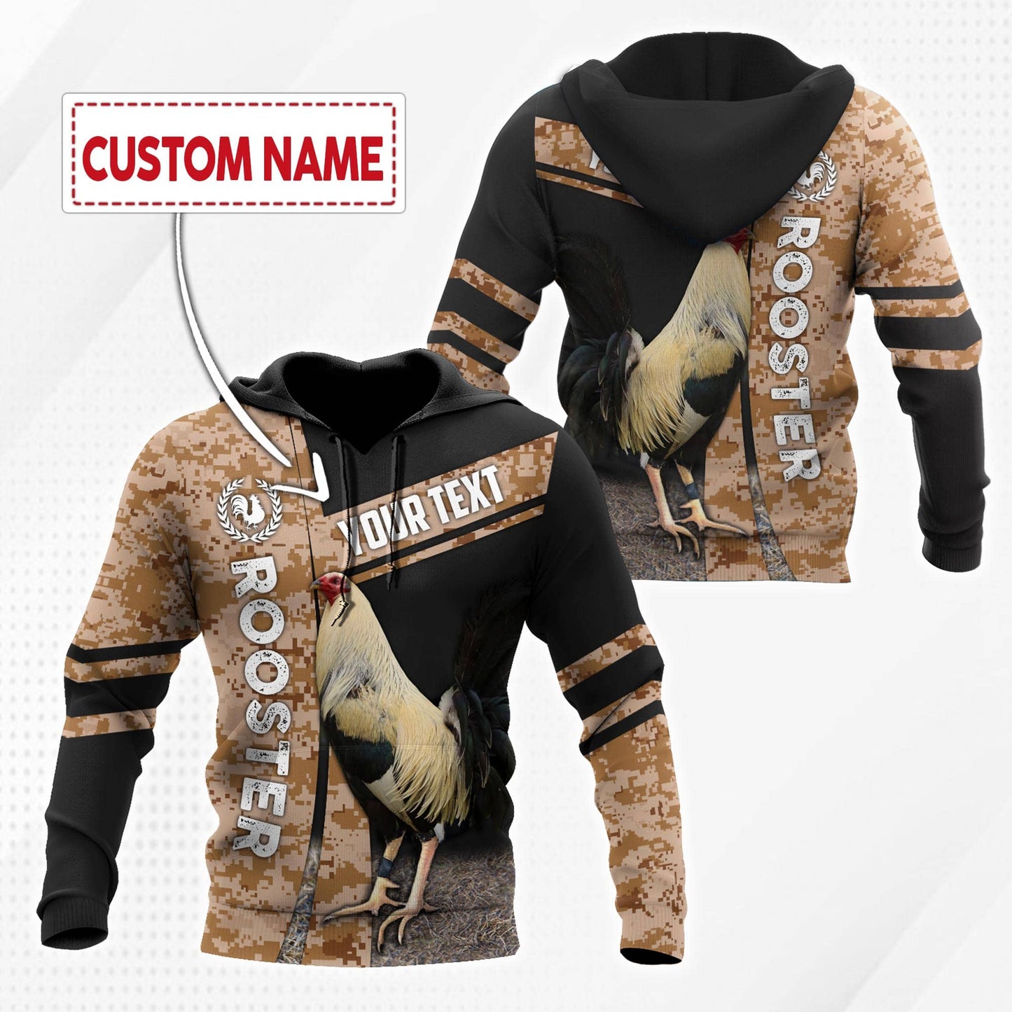 Personalized Rooster 3D Printed Unisex Shirts HHT03062102