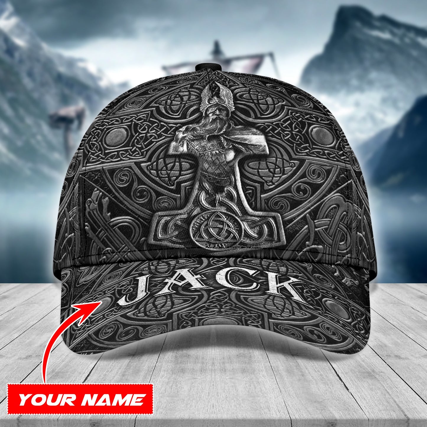 Premium Viking Cap - Symbol Can Be Changed