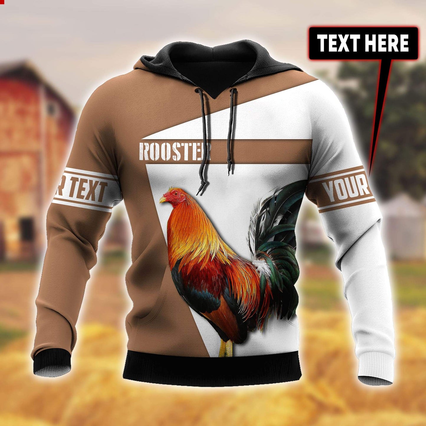 Personalized Rooster 3D Printed Unisex Shirts Pi03062106