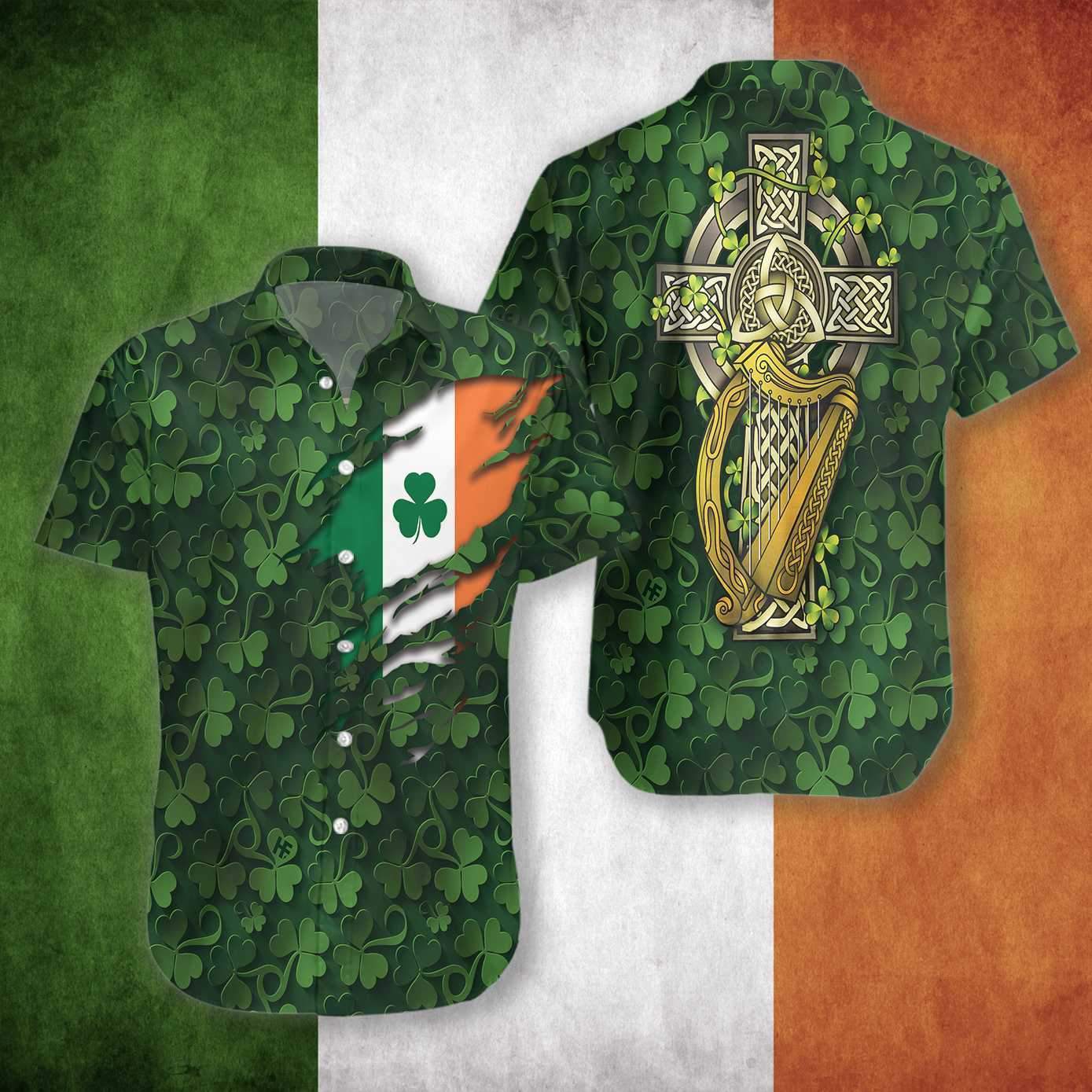 Irish Saint Patrick Day 3D All Over Printed Hawaii Shirt