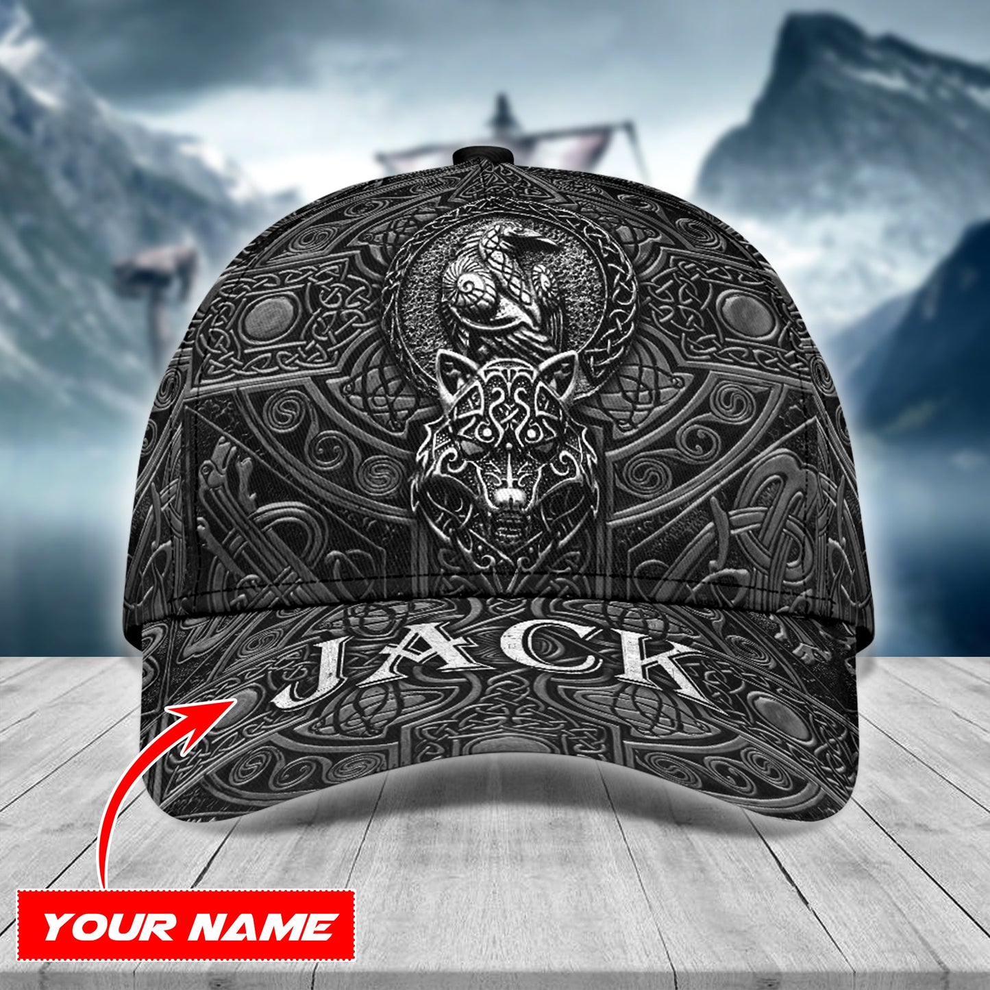 Premium Viking Cap - Symbol Can Be Changed