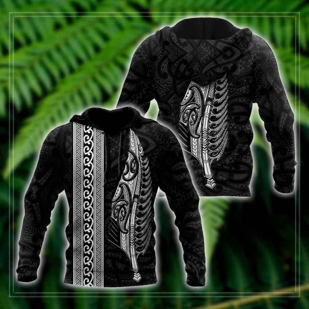 Maori Silver Fern White 3D Printed Unisex Shirts