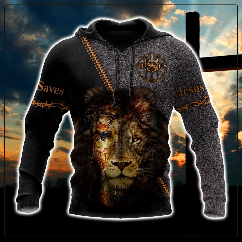 Faith in God Lion Jesus save -Christian - 3D All Over Printed Style for Men and Women