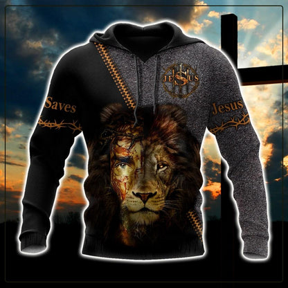 Faith in God Lion Jesus save -Christian - 3D All Over Printed Style for Men and Women