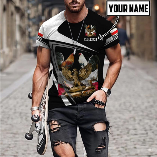 Personalized Polska Rooster 3D All Over Printed Unisex Hoodie