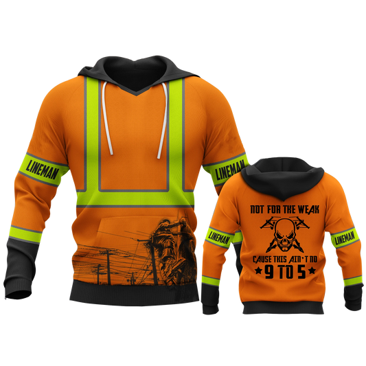 Premium 3D Print Lineman Safety Badass Shirts MEI