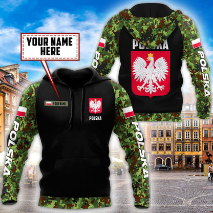 Personalized Polska 3D All Over Printed Unisex Hoodie
