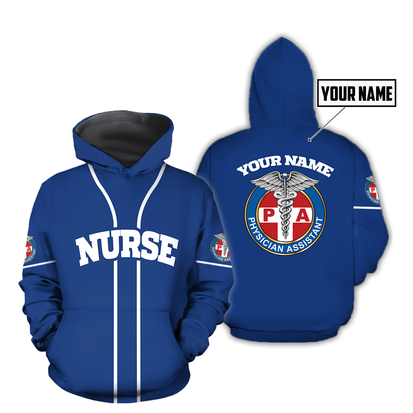 Premium Nurse Personalized Name 3D All Over Printed Unisex Shirts