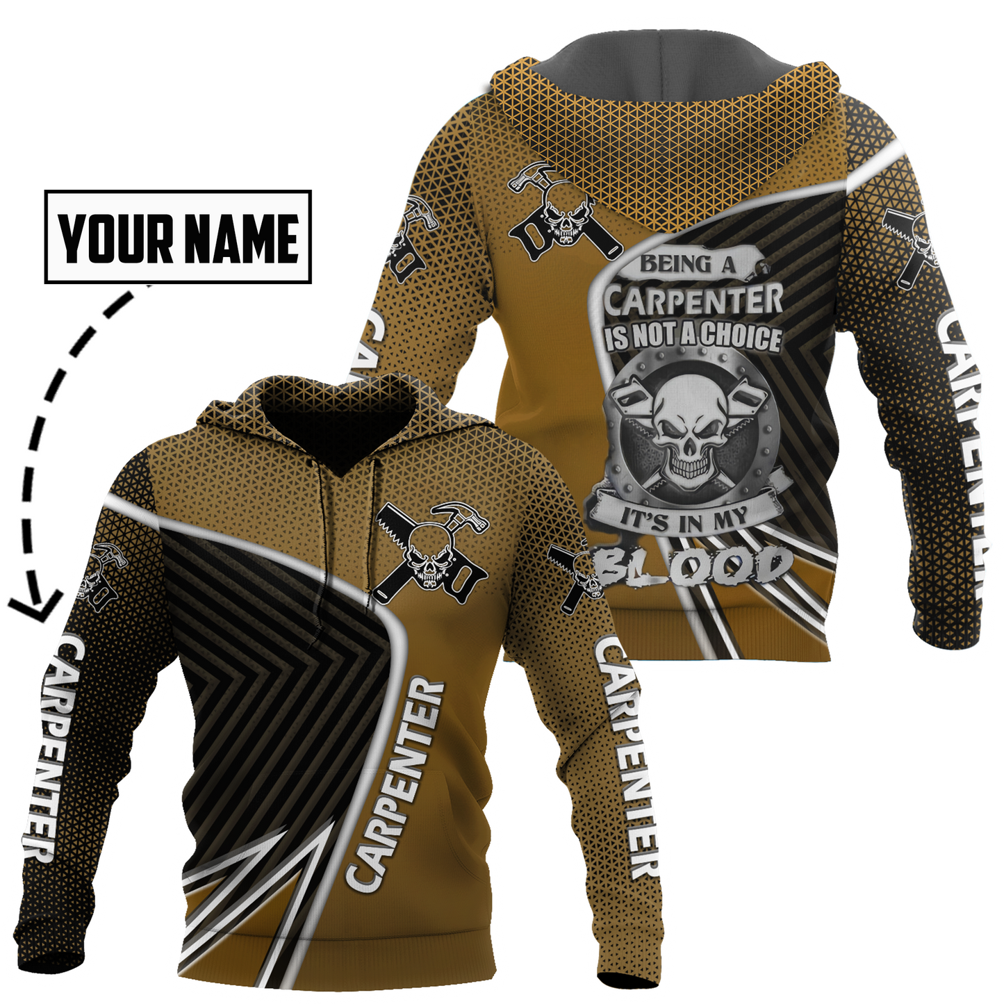Personalized Name Carpenter 3D All Over Printed Unisex Shirts Being A Carpenter