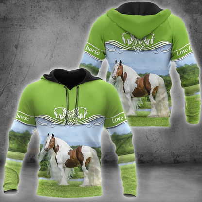 Premium Love Horse 3D All Over Printed Unisex Shirts
