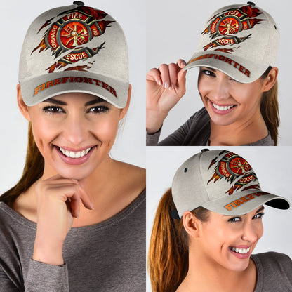 Customize Name Firefighter Classic Cap