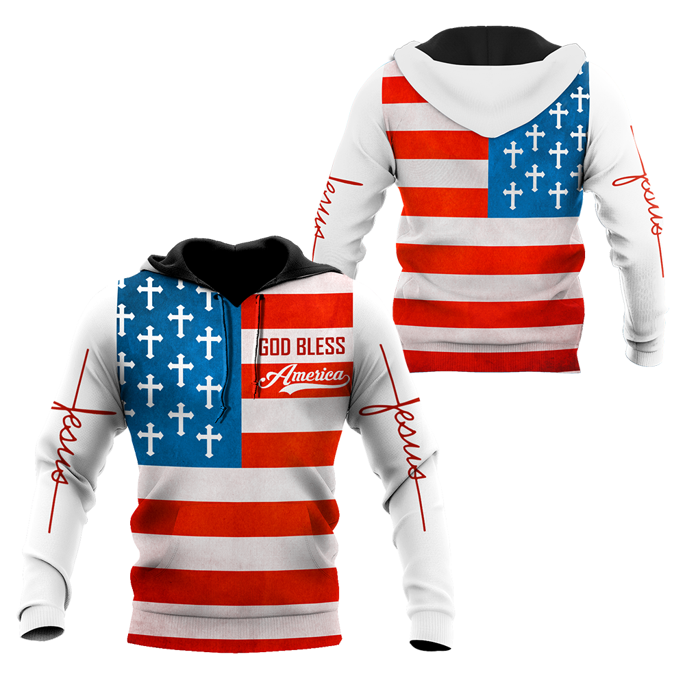 God Bless America - Christian - 3D All Over Printed Style for Men and Women