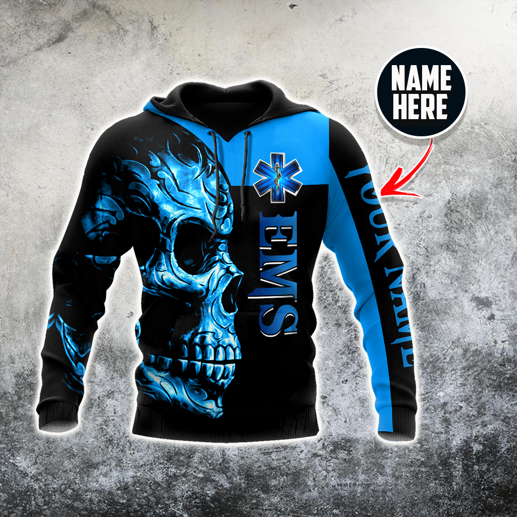Premium EMS Personalized Name 3D All Over Printed Unisex Shirts