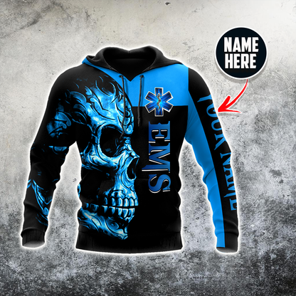 Premium EMS Personalized Name 3D All Over Printed Unisex Shirts